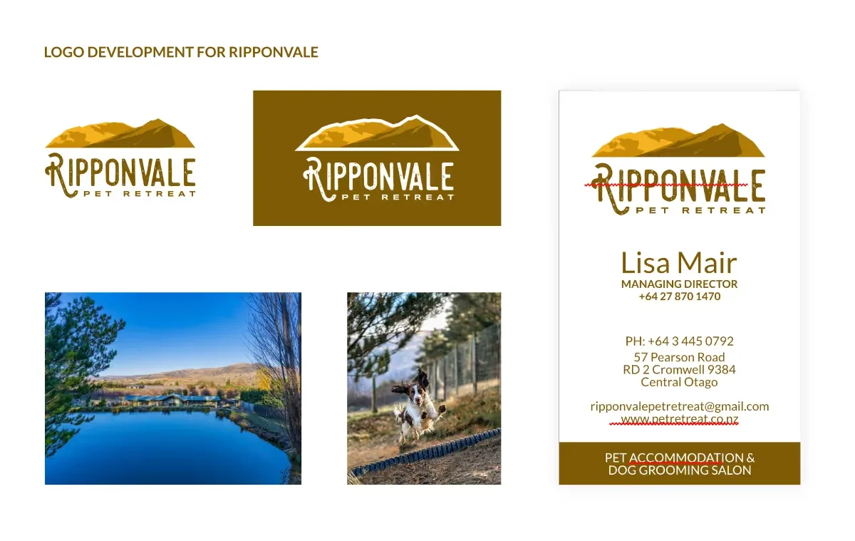 Logo design for Ripponvale Pet Retreat