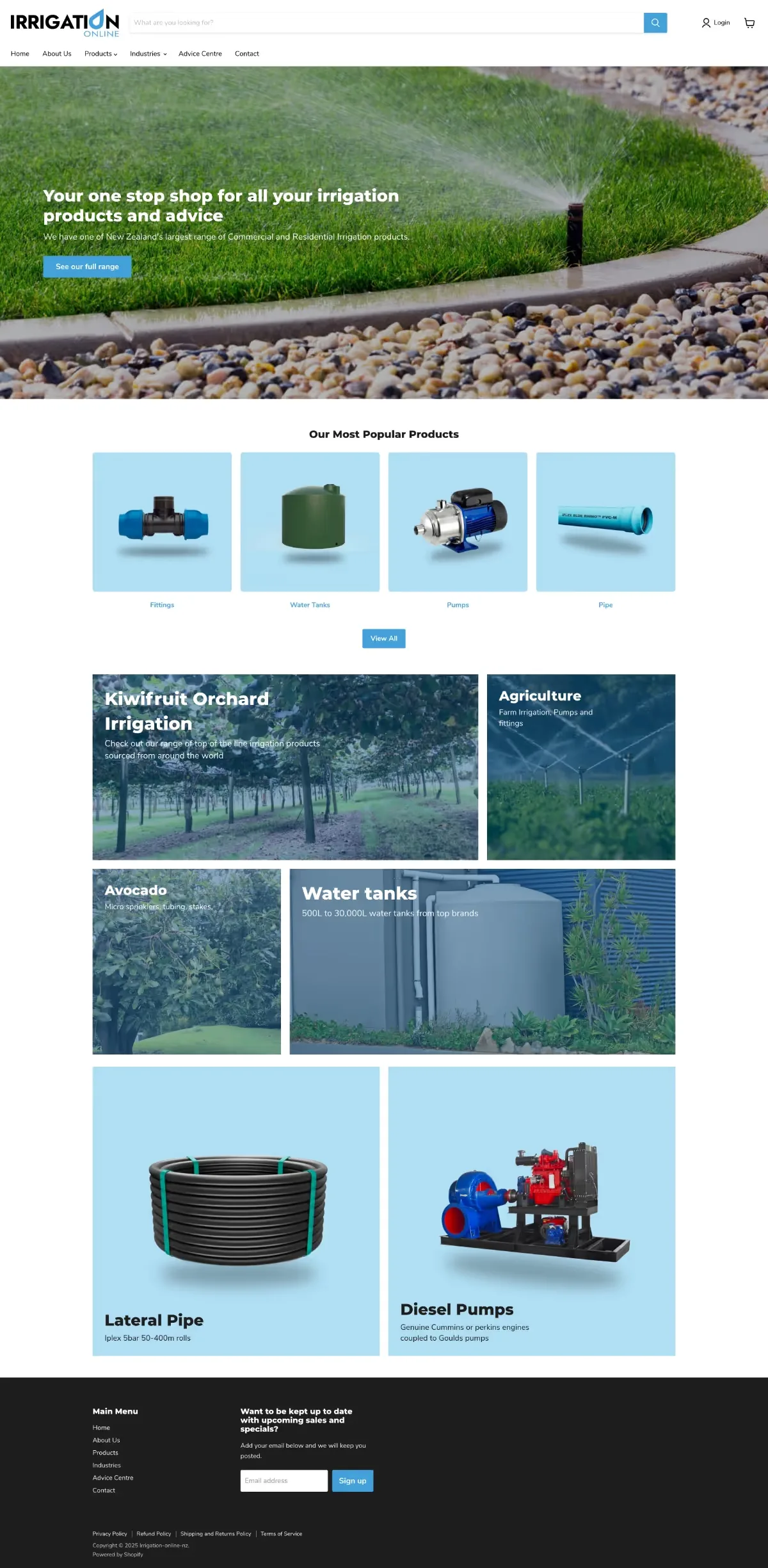 Irrigation online website.