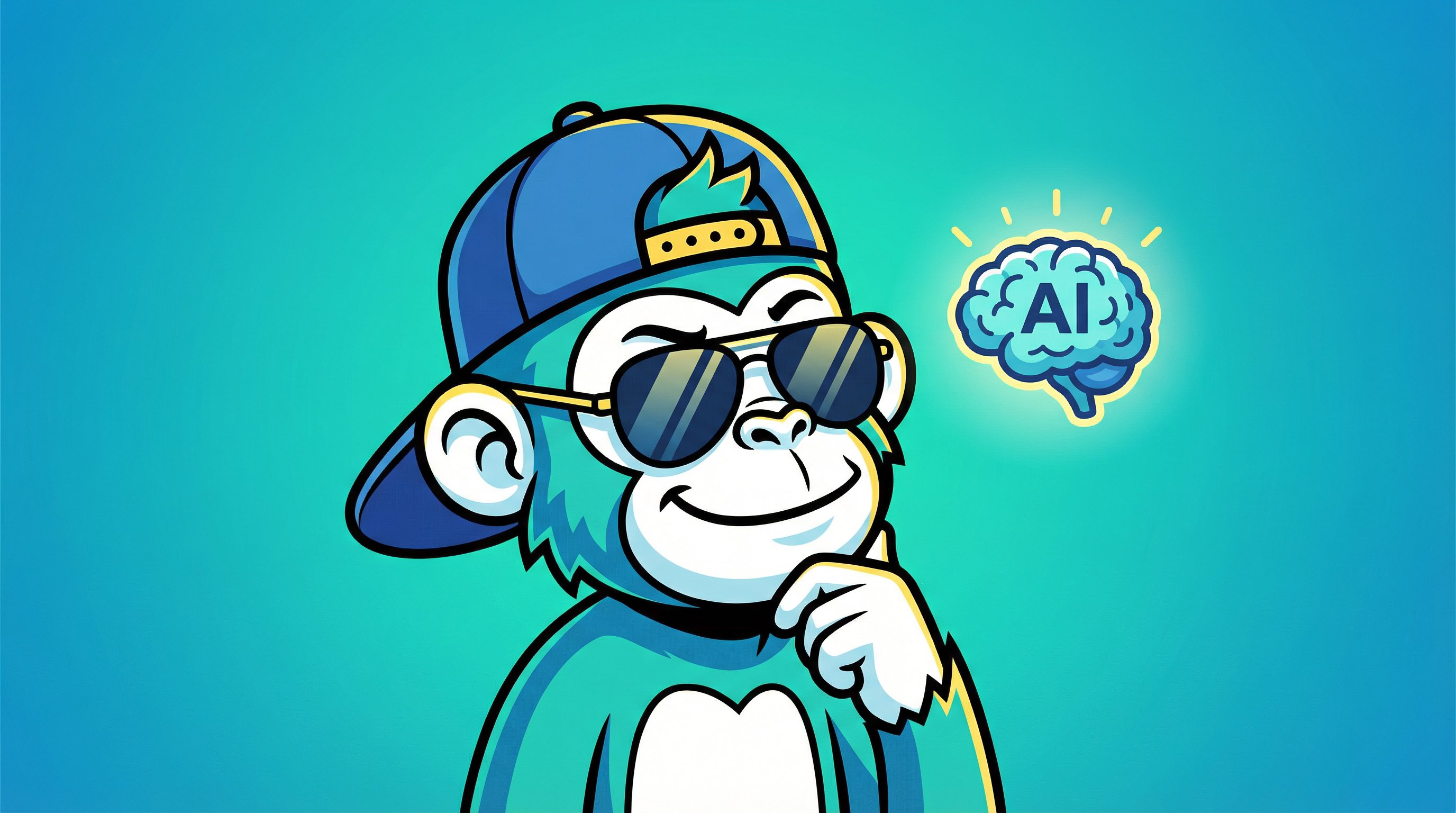 Monkey thinking about AI