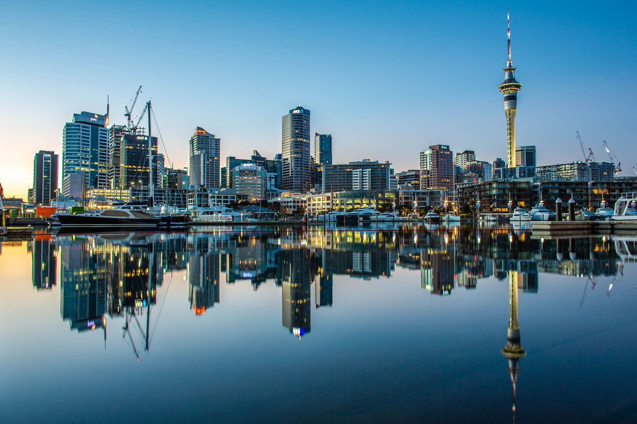 Auckland skyline and harbour