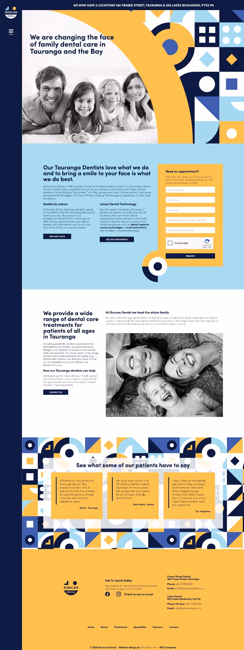 Website. Home page.