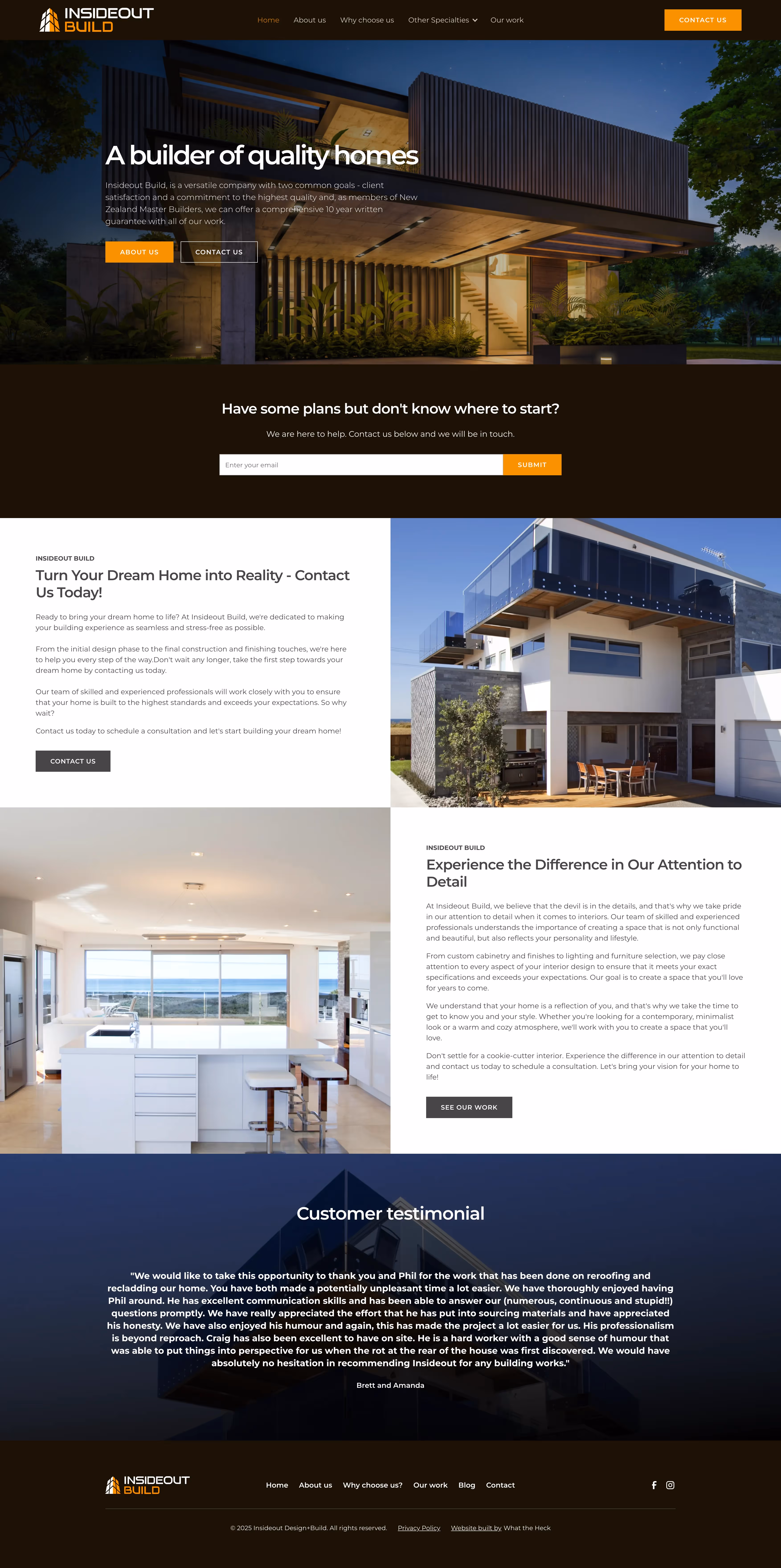 Inside Out Builders website.