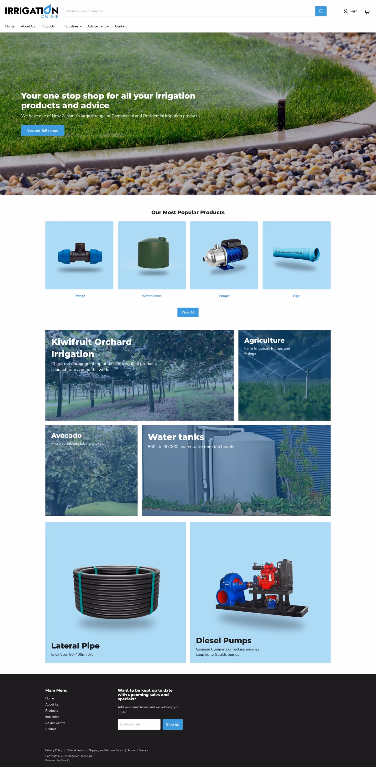 Irrigation online website.