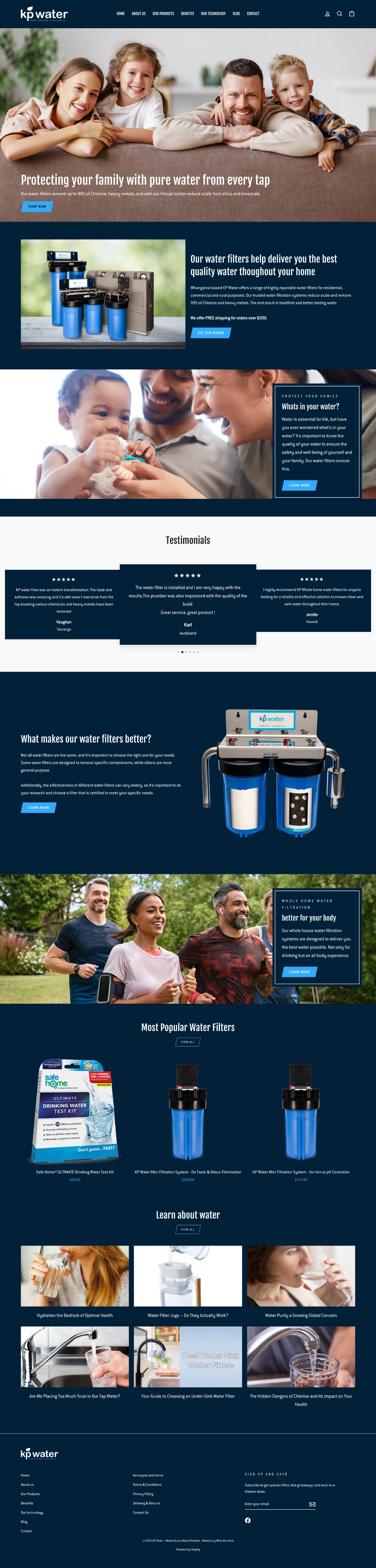 KP Water website.