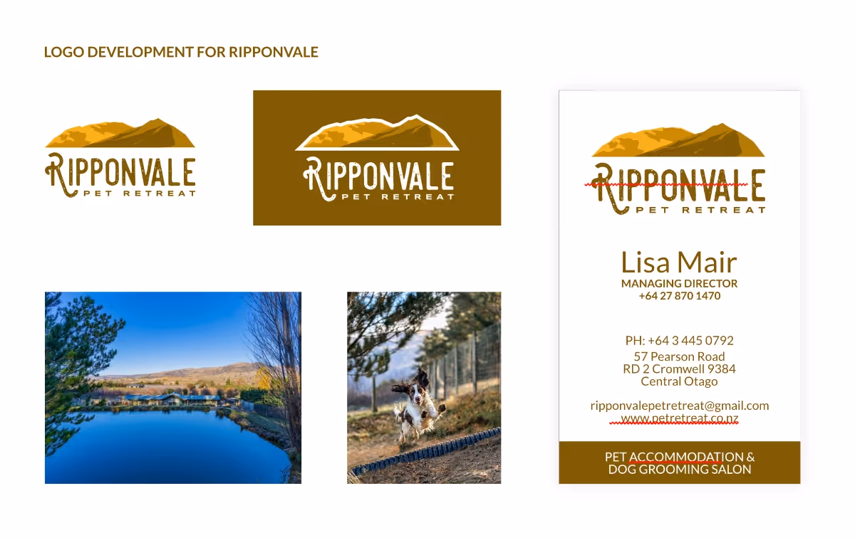 Logo design for Ripponvale Pet Retreat